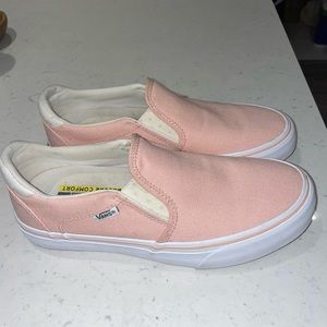 Baby Pink slip on Vans